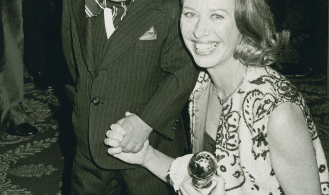 Actor Herve Villechaize and actress Polly Holliday attending 36th Annual Golden Globe Awards on January 27, 1979 at the Beverly Hilton Hotel in Beverly Hills, California.