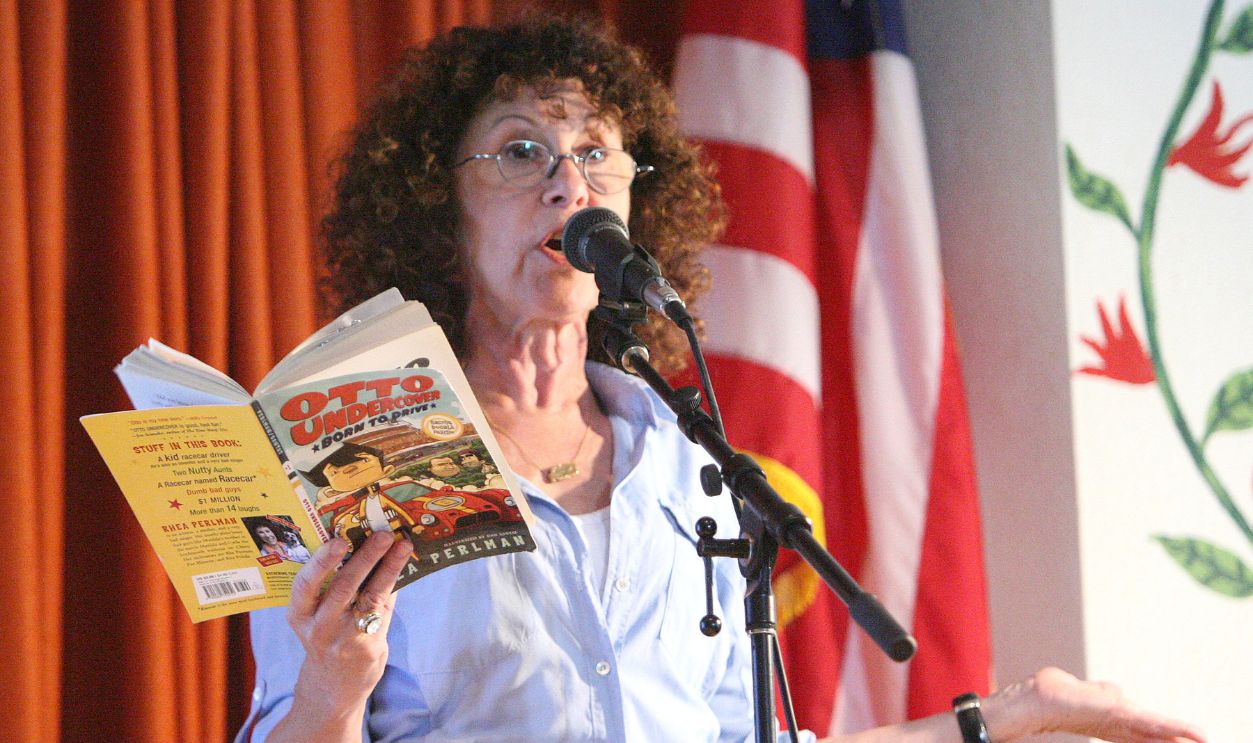 Rhea Perlman during Rhea Perlman Promotes Reading Is Fun Week at Richland Avenue Elementary School in Los Angeles, California, United States