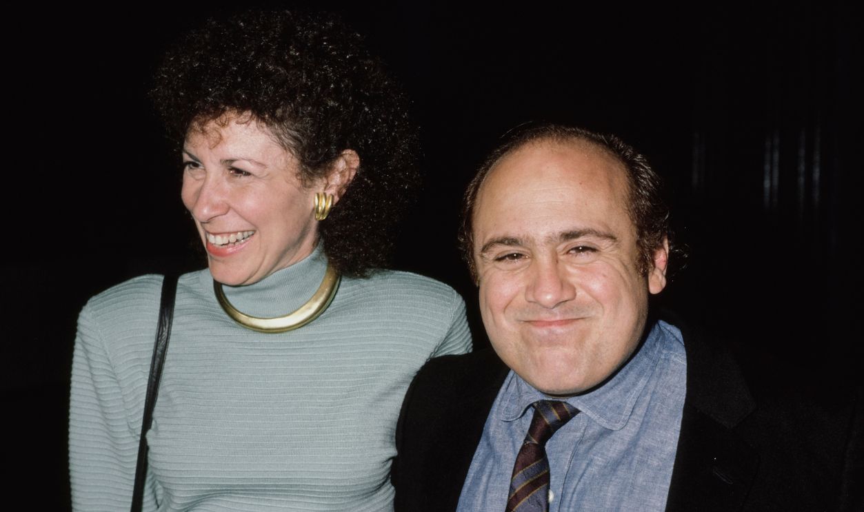 Rhea Perlman and Danny DeVito attend a red carpet event, United States, circa 1990s.