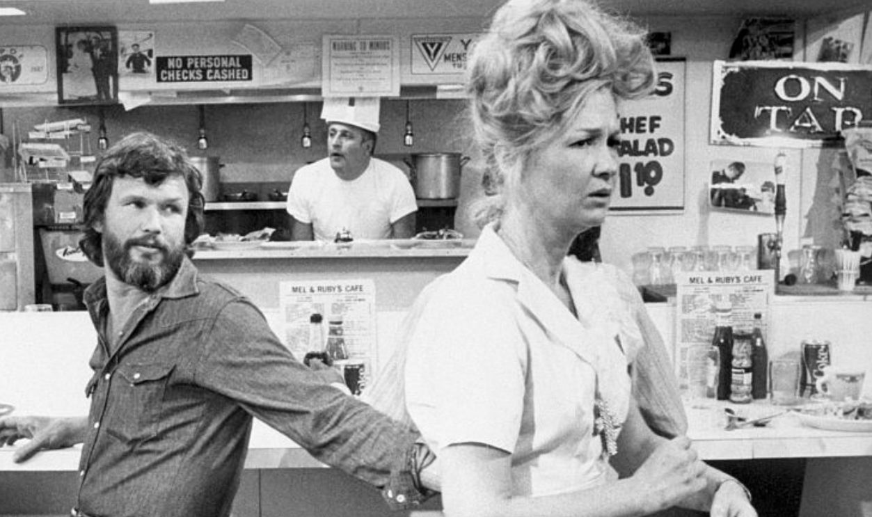 (Original Caption) Kris Kristofferson and Diane Ladd in a scene from the movie