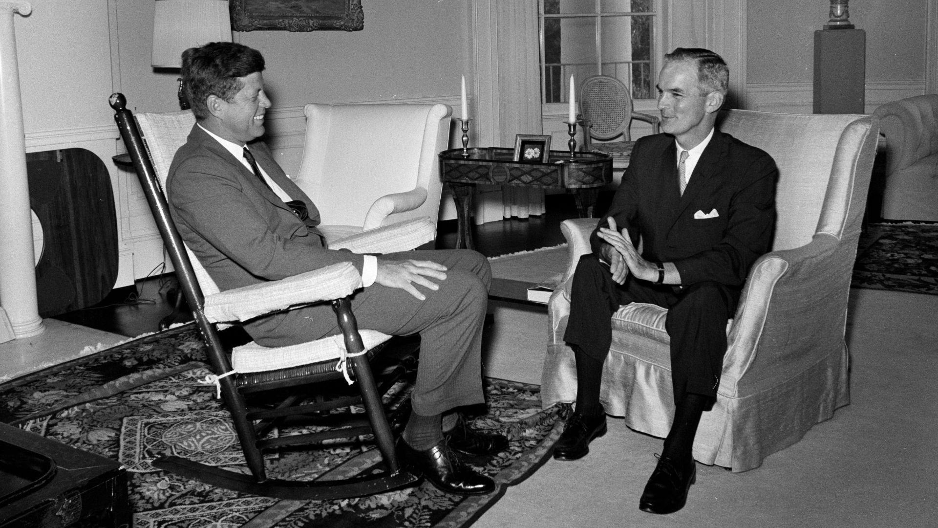 President John F. Kennedy Meets with Governor of Indiana Matthew E. Welsh
