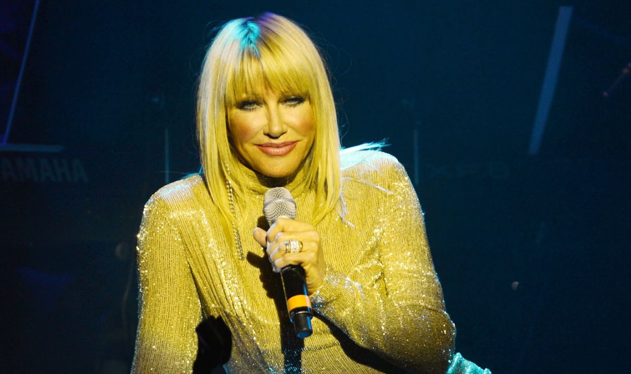 Suzanne Somers performs during her Las Vegas residency show grand opening at Westgate Hotel and Casino on May 23, 2015 in Las Vegas, Nevada.