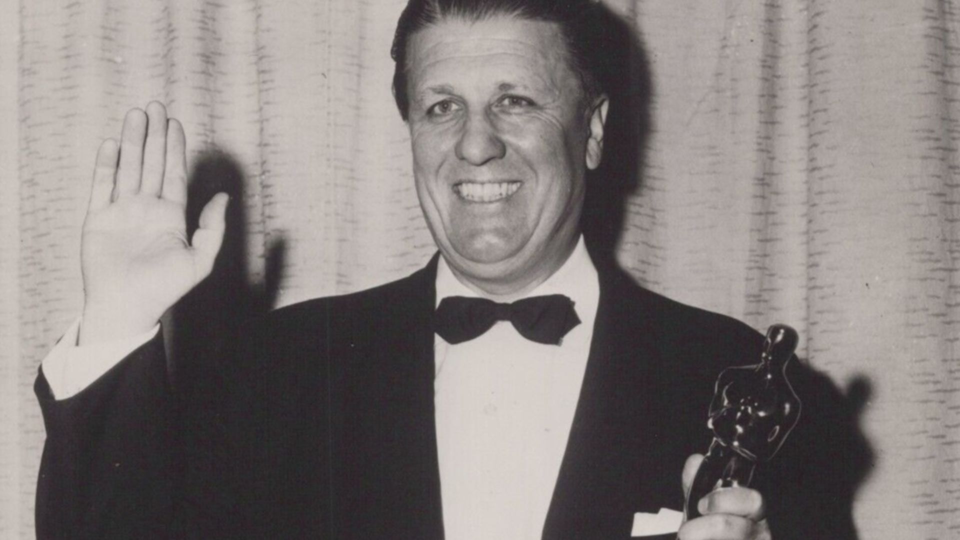 George Stevens with Oscar (1957)