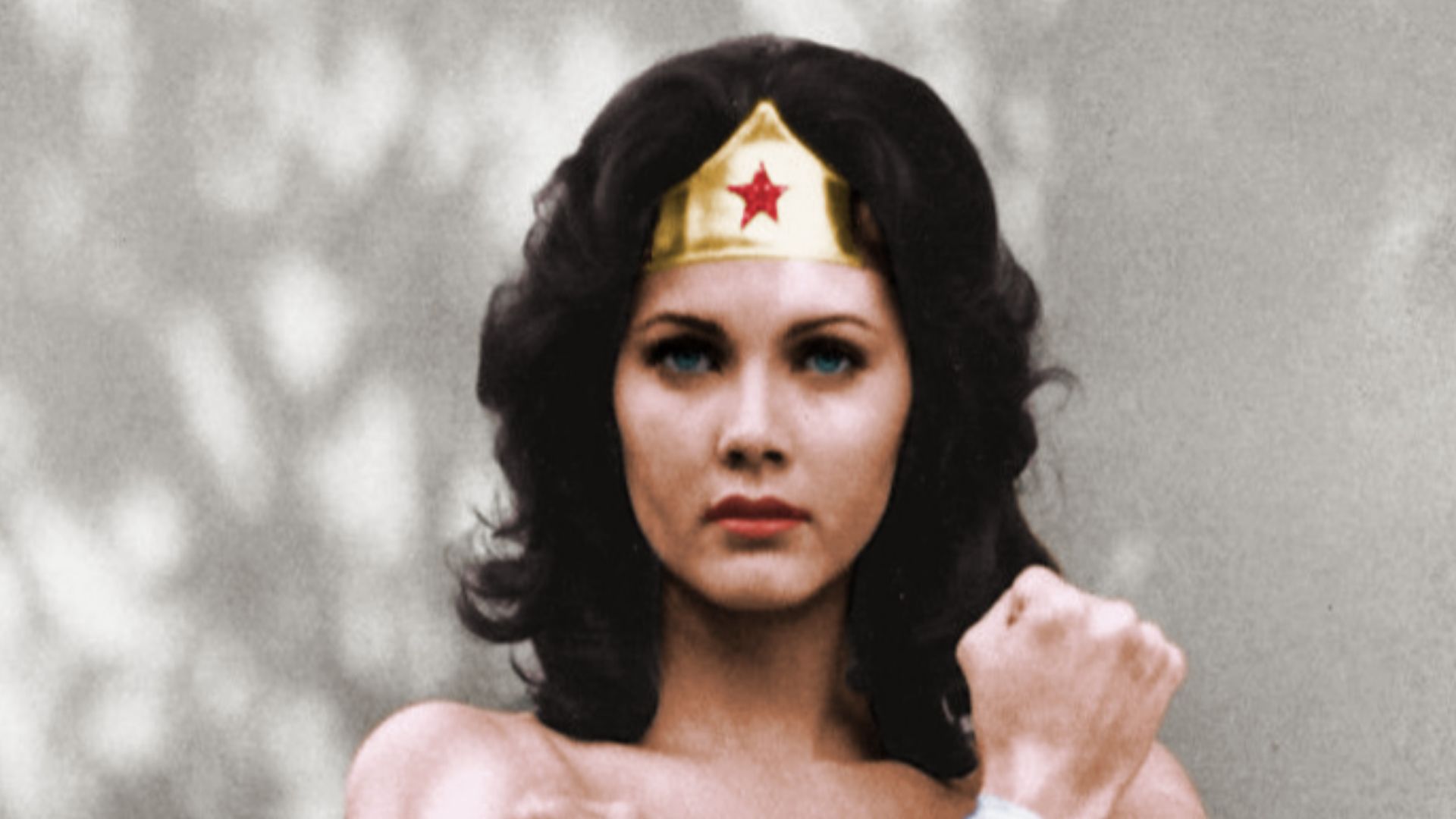 Photo of Lynda Carter as Wonder Woman from the television series of the same name.