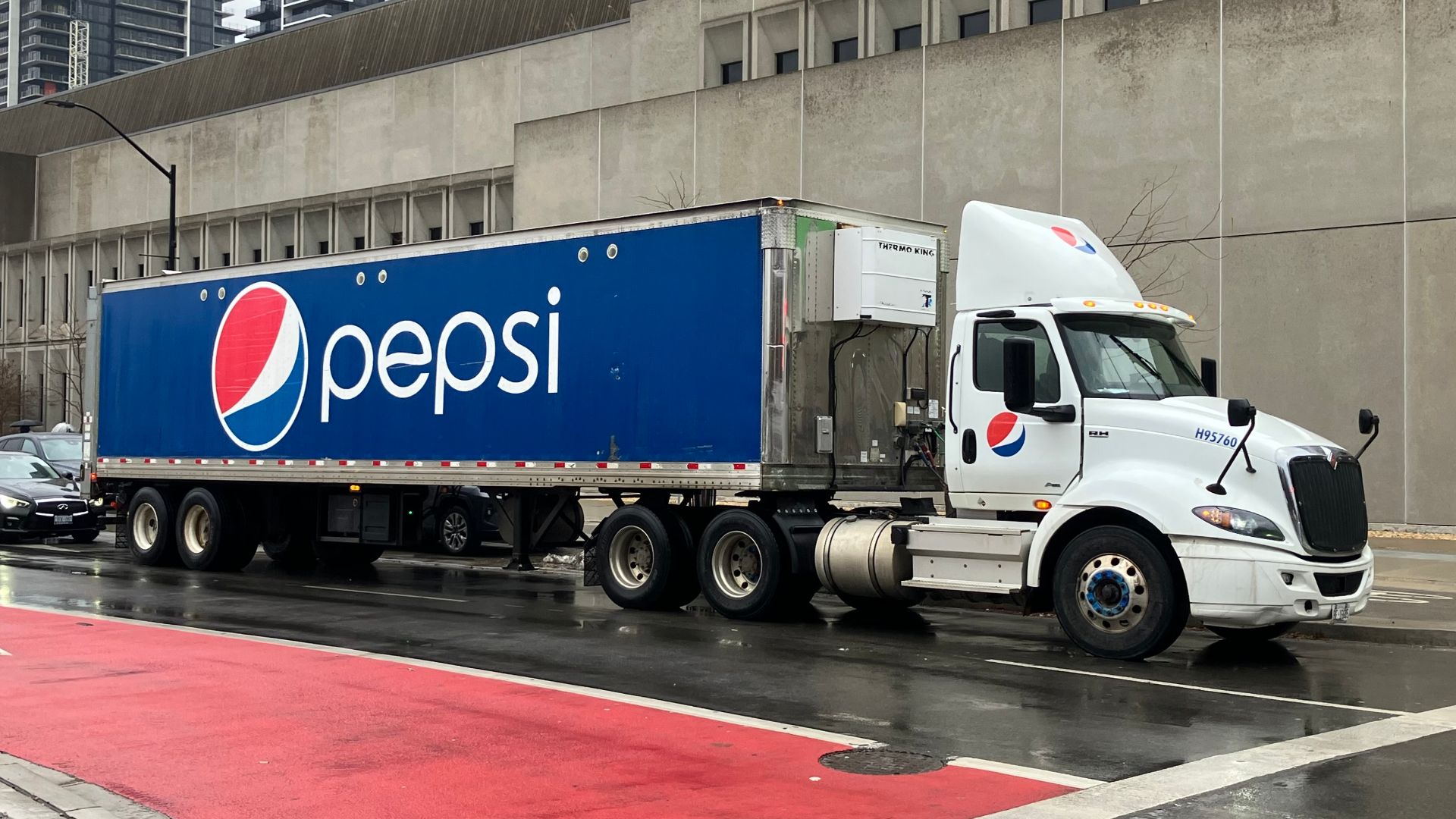 Pepsi Truck in London, Ontario. This one is a International RH series vehicle.
