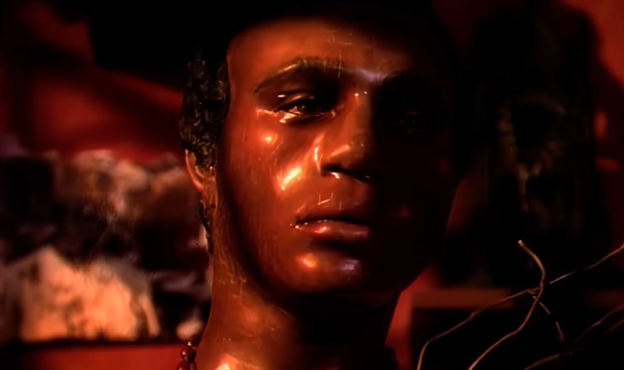 Screenshot of Madonna in the Like A Prayer music video (1989) 