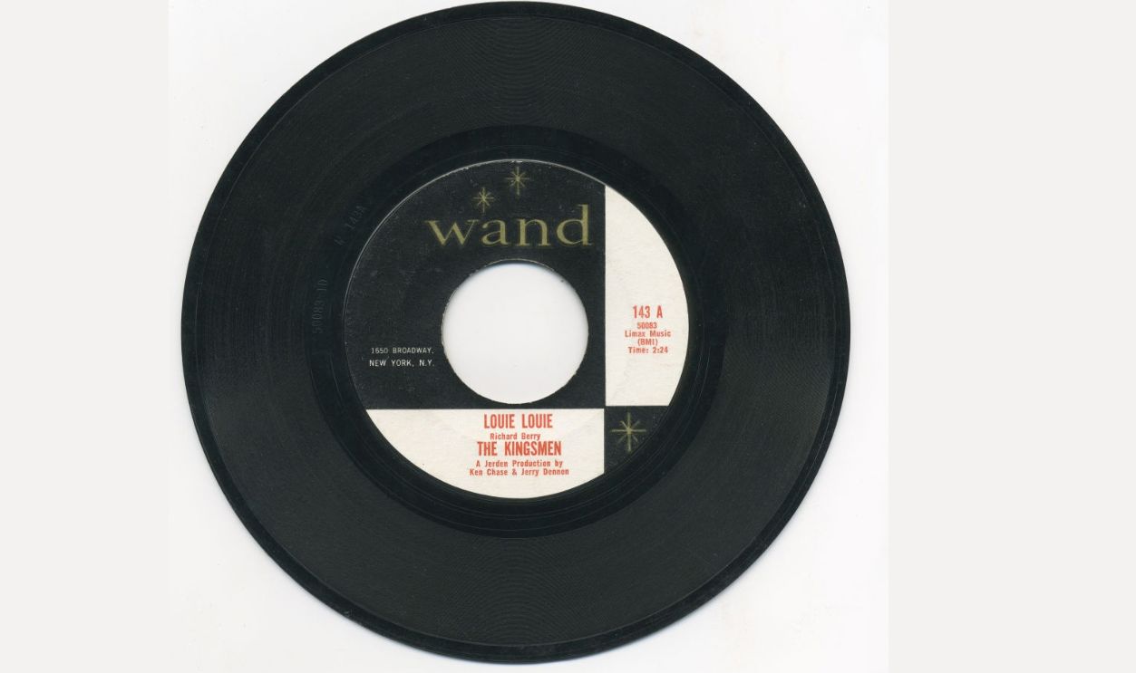  45 rpm record 'Louie Louie' by The Kingsmen