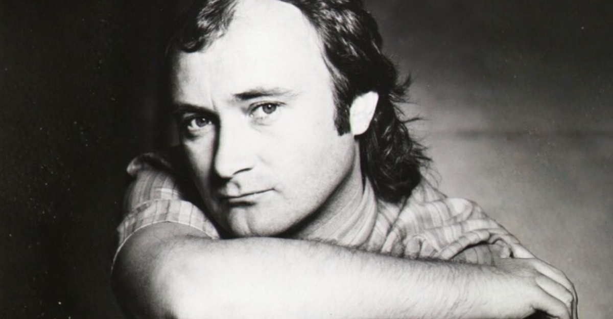 Press photo of the band Genesis by Atlantic Records to promote their album Invisible Touch 