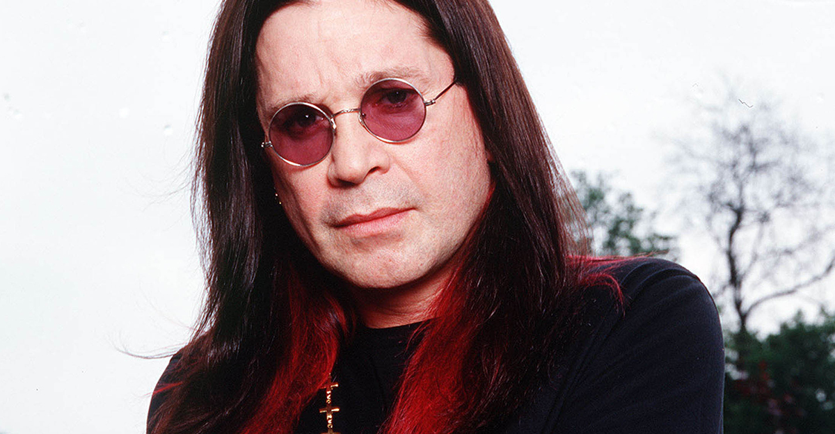 British musician Ozzy Osbourne poses for photographs at his mansion on May 1, 2002 in Chalfort St Peter, Great Britain.