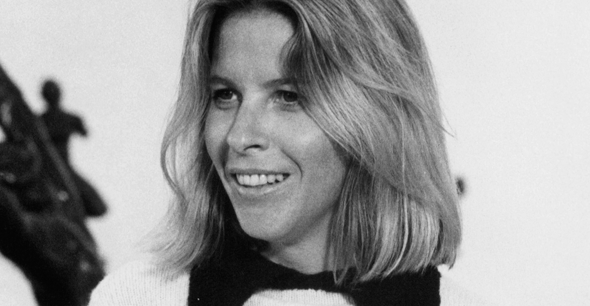 Motion picture production designer Polly Platt off-camera from the film 'The Thief Who Came To Dinner', 1973.
