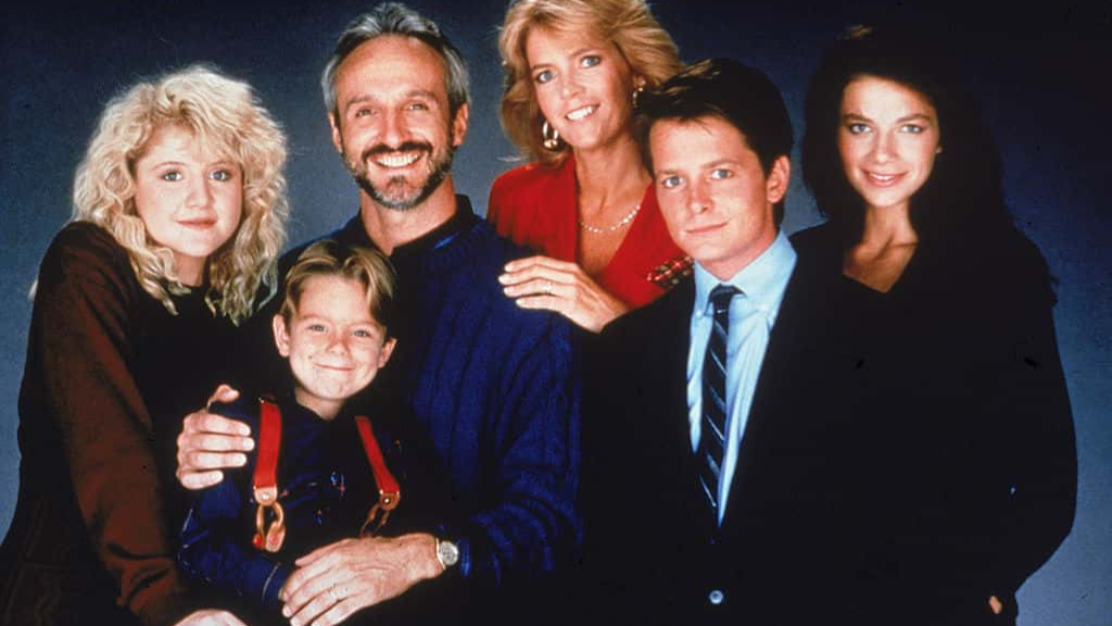 Cast Portrait From 'Family Ties'