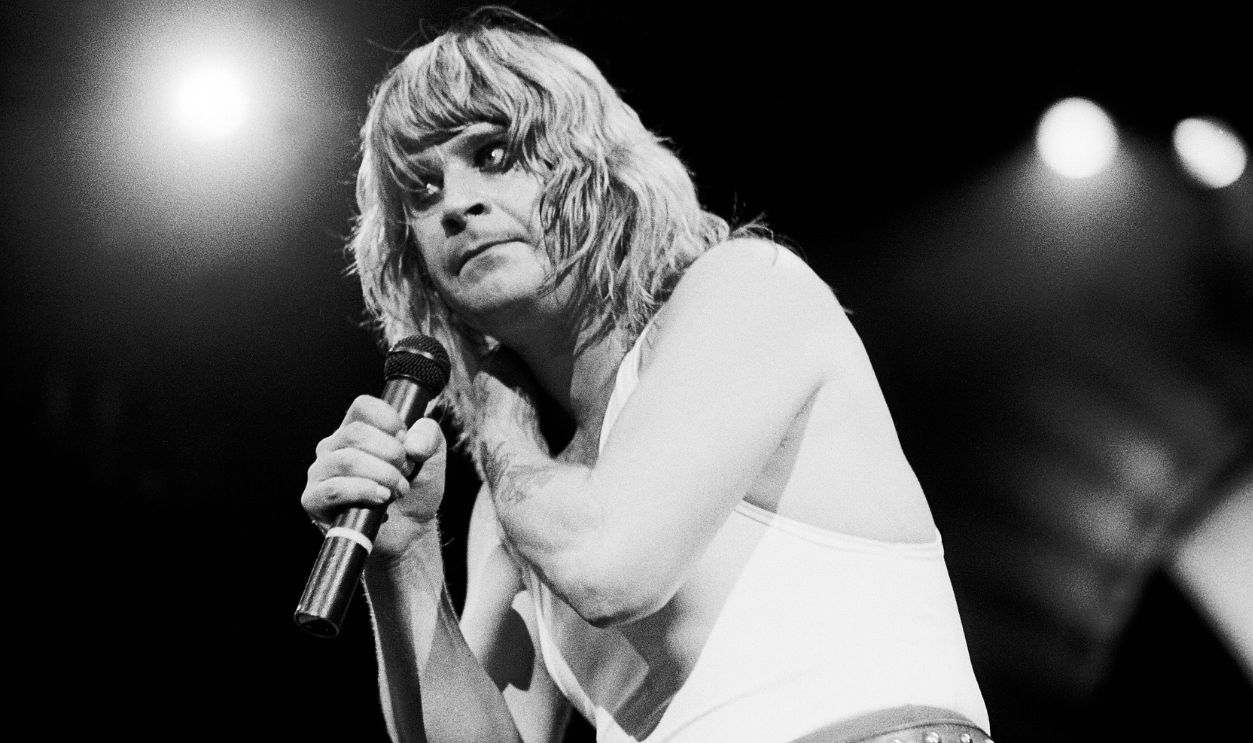 British musician Ozzy Osbourne performs at the Alpine Valley Music Theater, East Troy, Wisconsin, May 29, 1982