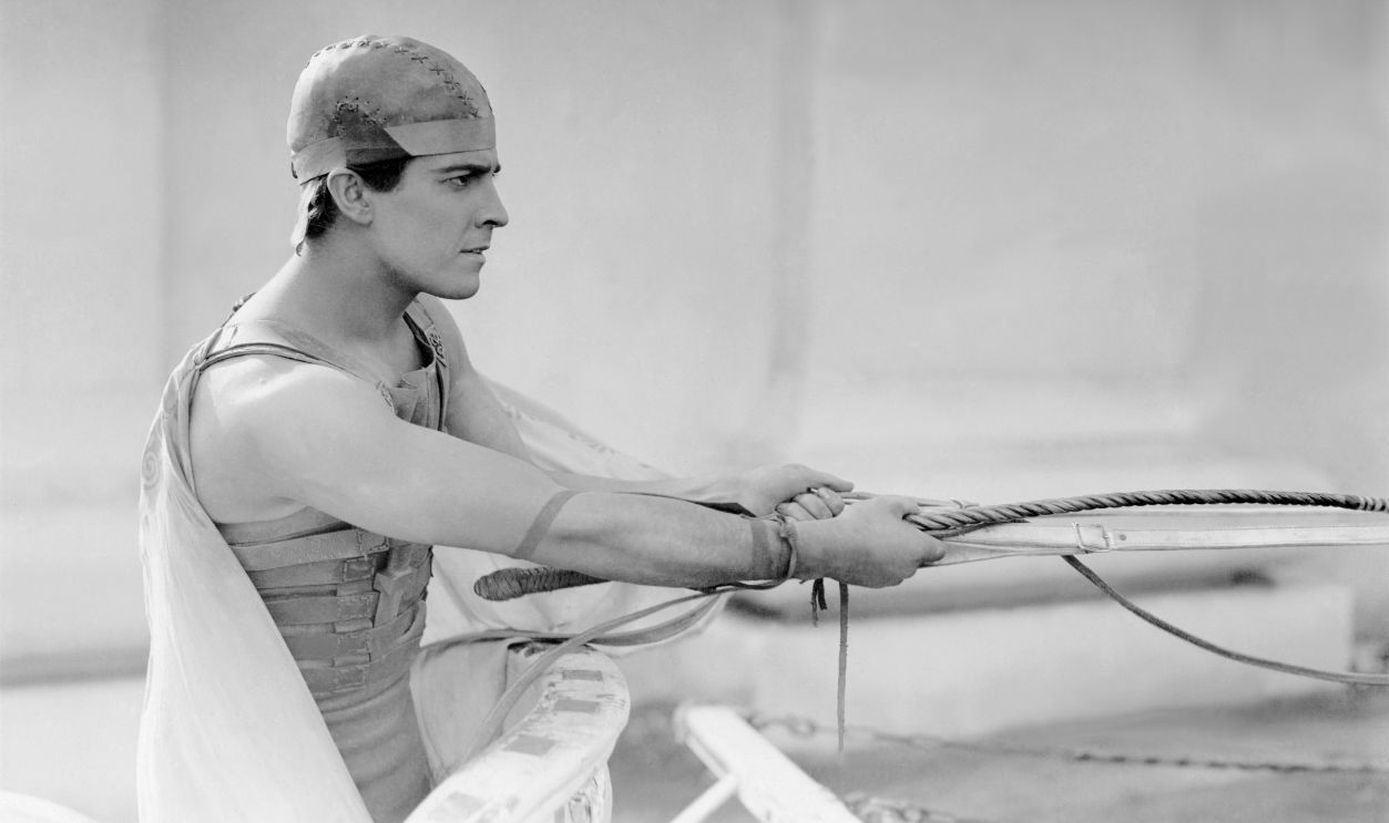 Mexican actor Ramon Novarro on the set of Ben-Hur: A Tale of the Christ, based on the novel by Lew Wallace and directed by Fred Niblo.