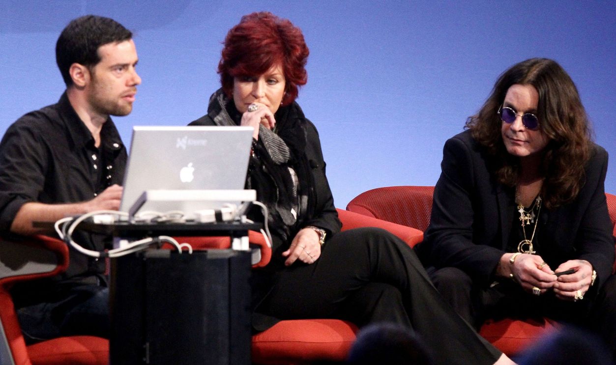 Genomicist Nathaniel Pearson talks to Sharon Osbourne and Ozzy Osbourne about their personal genomic history during the final session of TEDMED on October 29, 2010 in San Diego, California