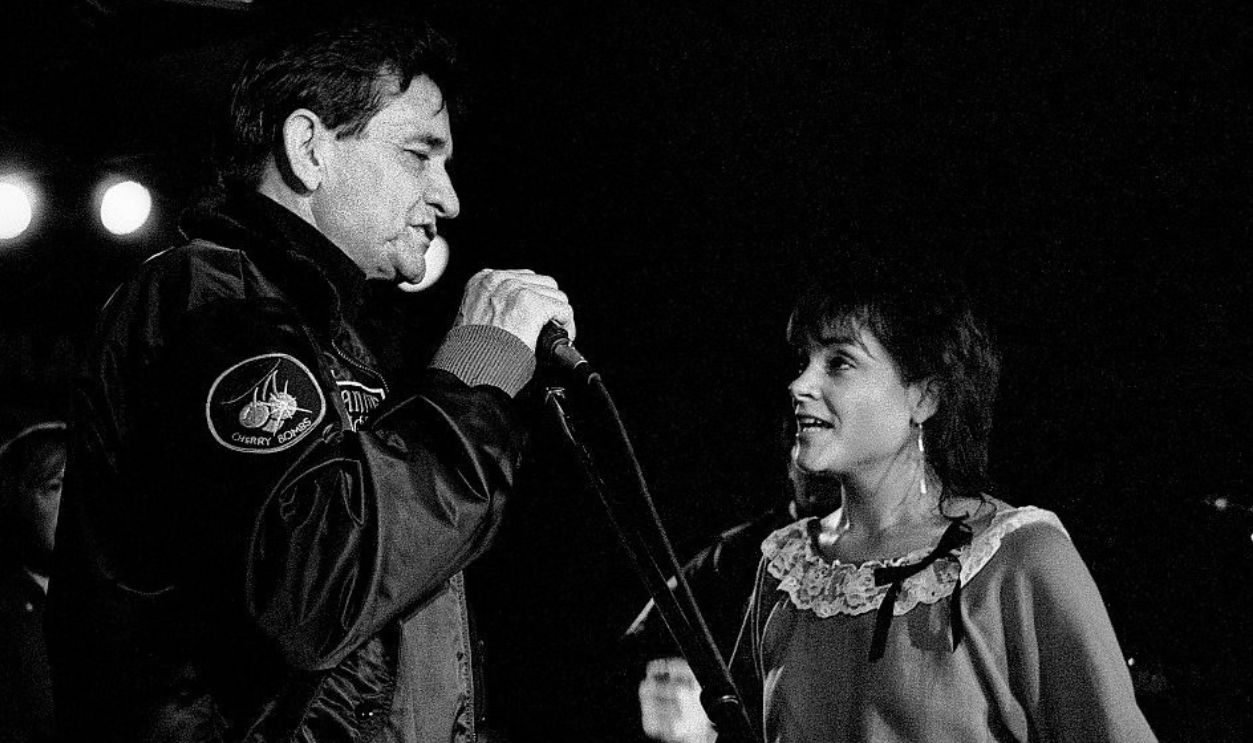 Rosanne Cash and Johnny Cash perform at The MoonShadow Saloon