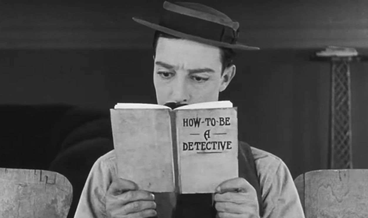 Screenshot from Sherlock Jr. (1924)
