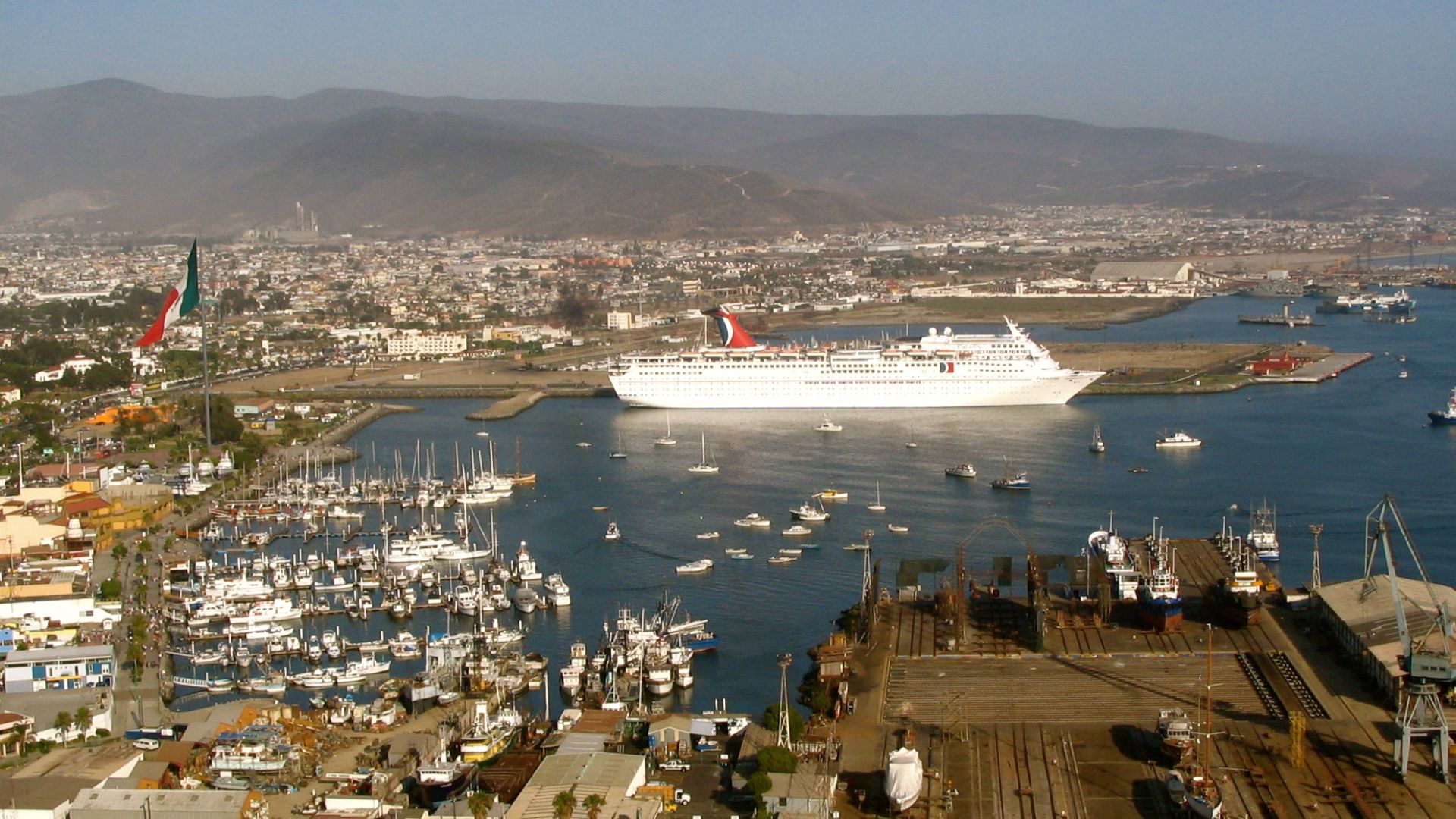The port of Ensenada, Baja California, Mexico.