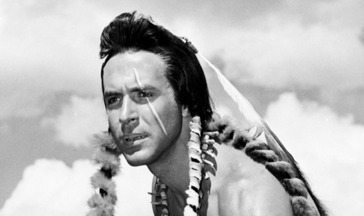 Mexican actor Ricardo Montalban (1920 - 2009) as Ironshirt in 'Across the Wide Missouri', directed by William A. Wellman, 1951