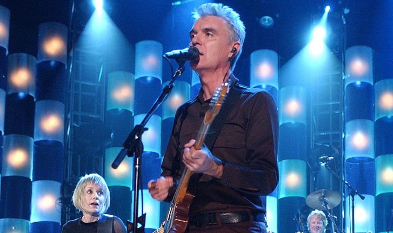 Tina Weymouth, David Byrne and Chris Frantz of Talking Heads, inductees