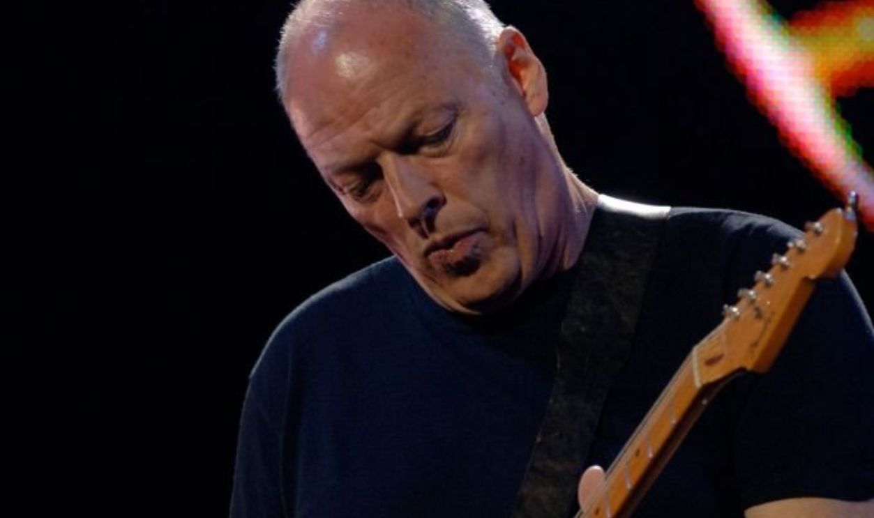 LONDON, ENGLAND - 2 JULY 2005: Singer-songwriter, David Gilmour from the band Pink Floyd performs at Live 8 concert with the aim to raise awareness of issues in Africa. Taken in London on the 2nd of July 2005.