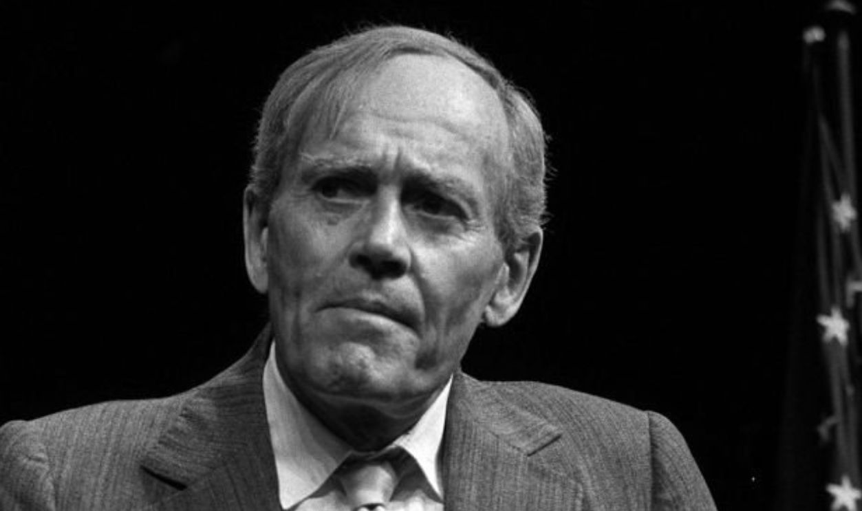 Actor Henry Fonda, who won his first Oscar in 1982 for the film "On Golden Pond".