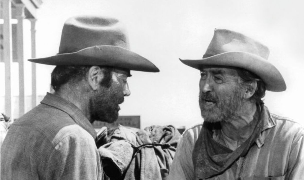Henry Fonda And James Stewart In 'The Cheyenne Social Club'