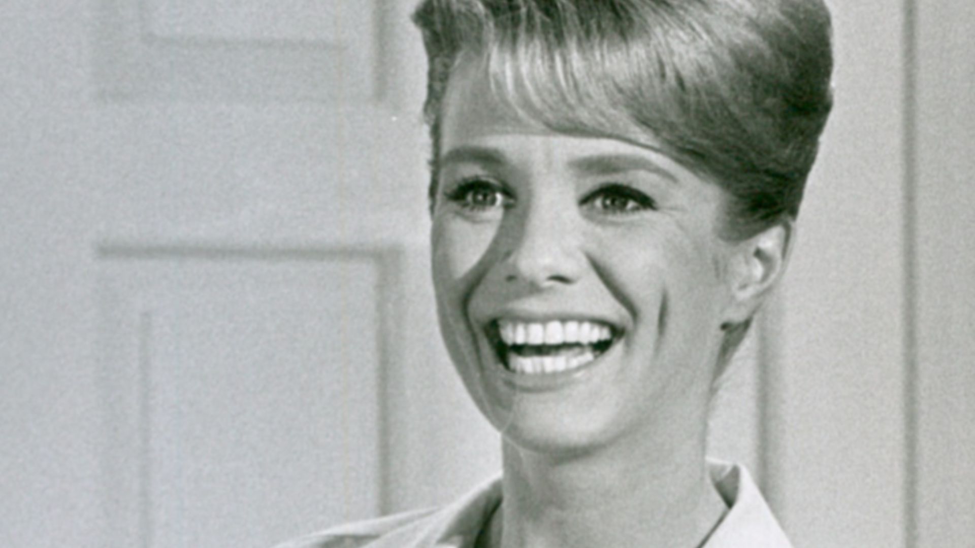 Photo of Inger Stevens from the premiere of the television program The Farmer's Daughter.