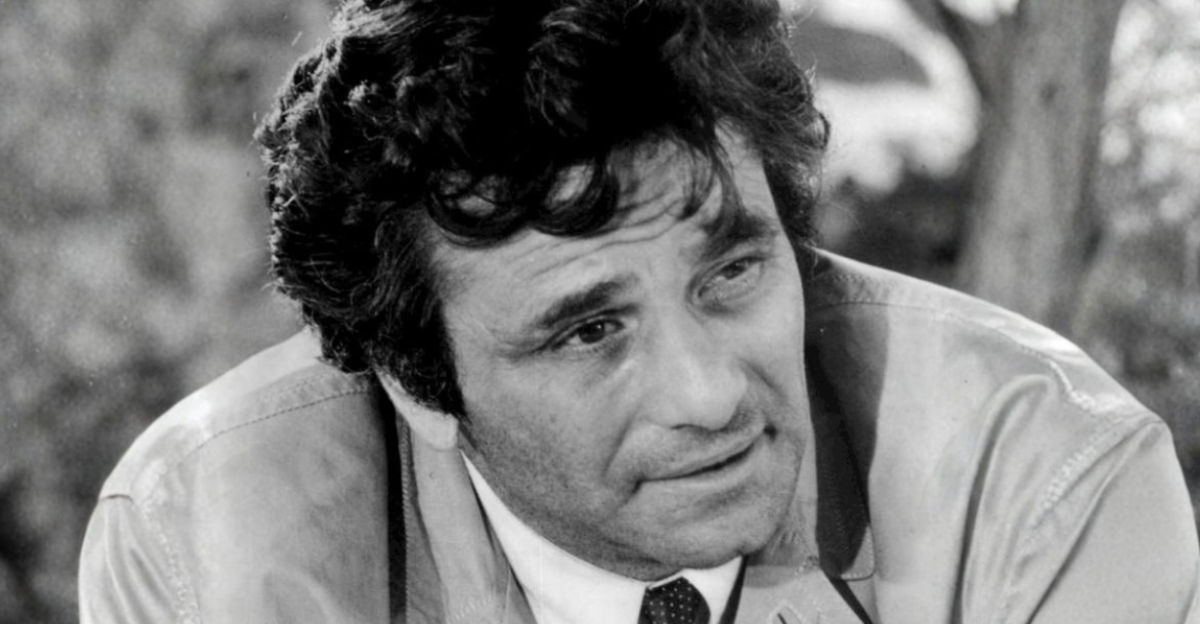 Publicity photo of Peter Falk as Columbo.Publicity photo of Peter Falk as Columbo.