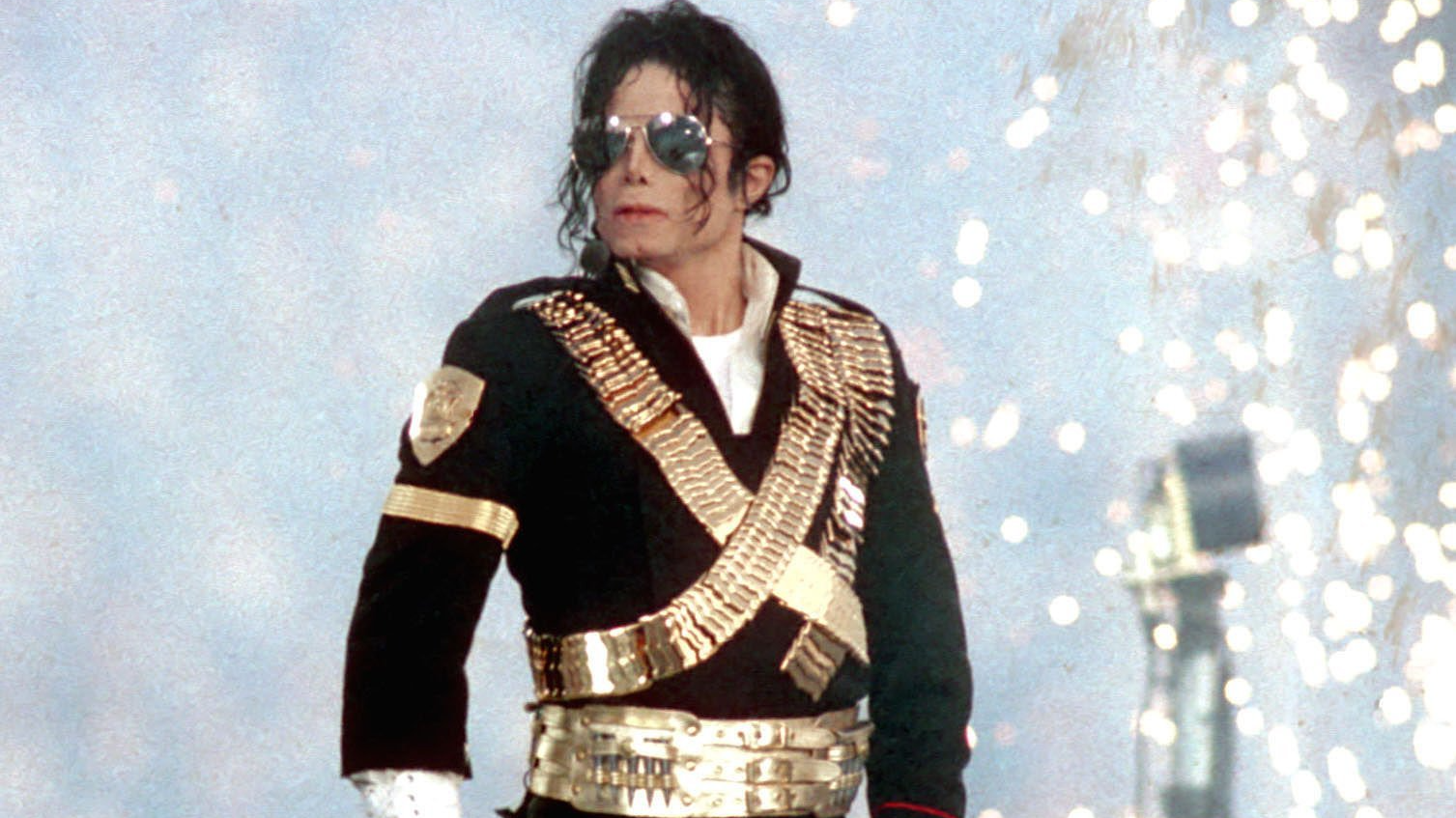 Michael Jackson performs during halftime