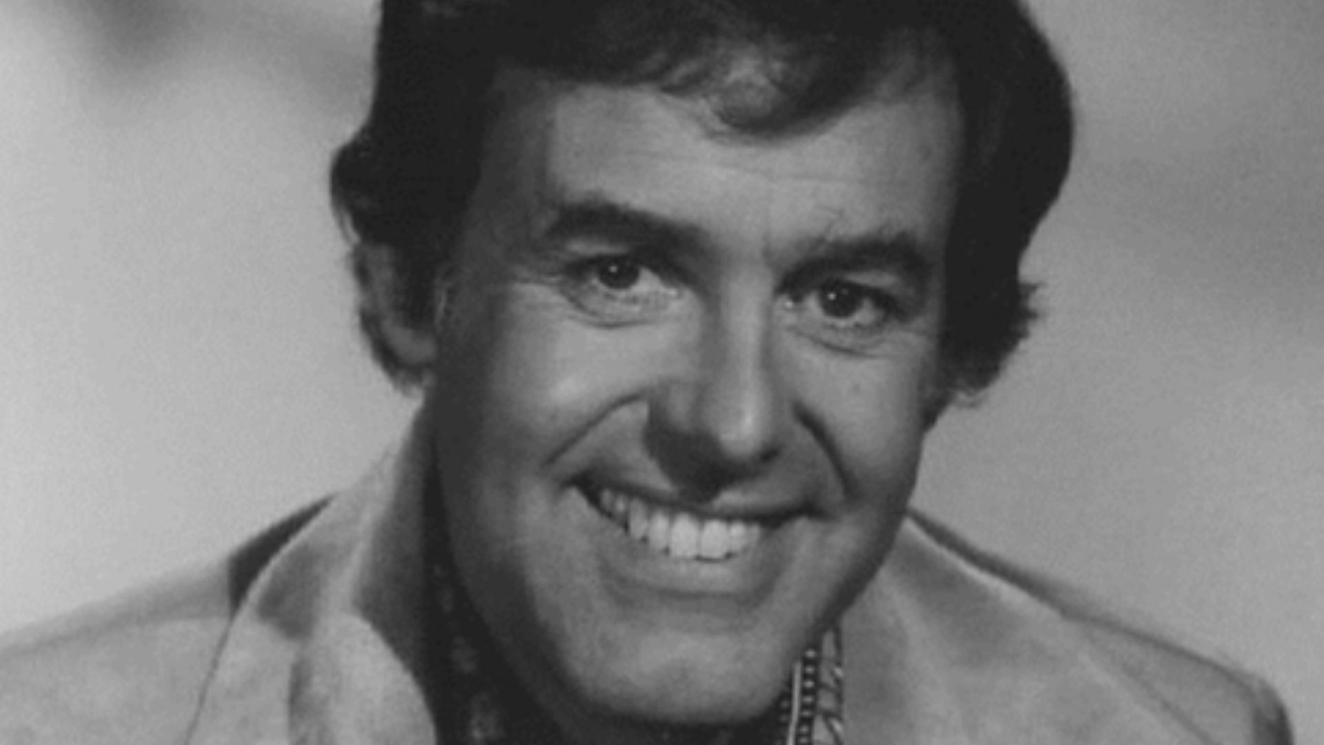 press photo of Geoff Edwards for the game show Shoot the Works in 1977