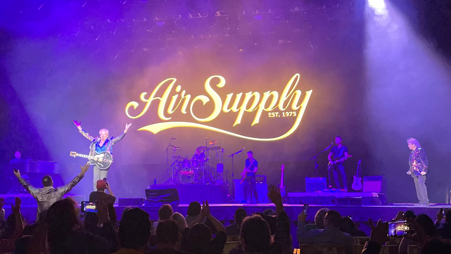Air Supply on stage - Hard Rock Casino Sacramento, January 20, 2023