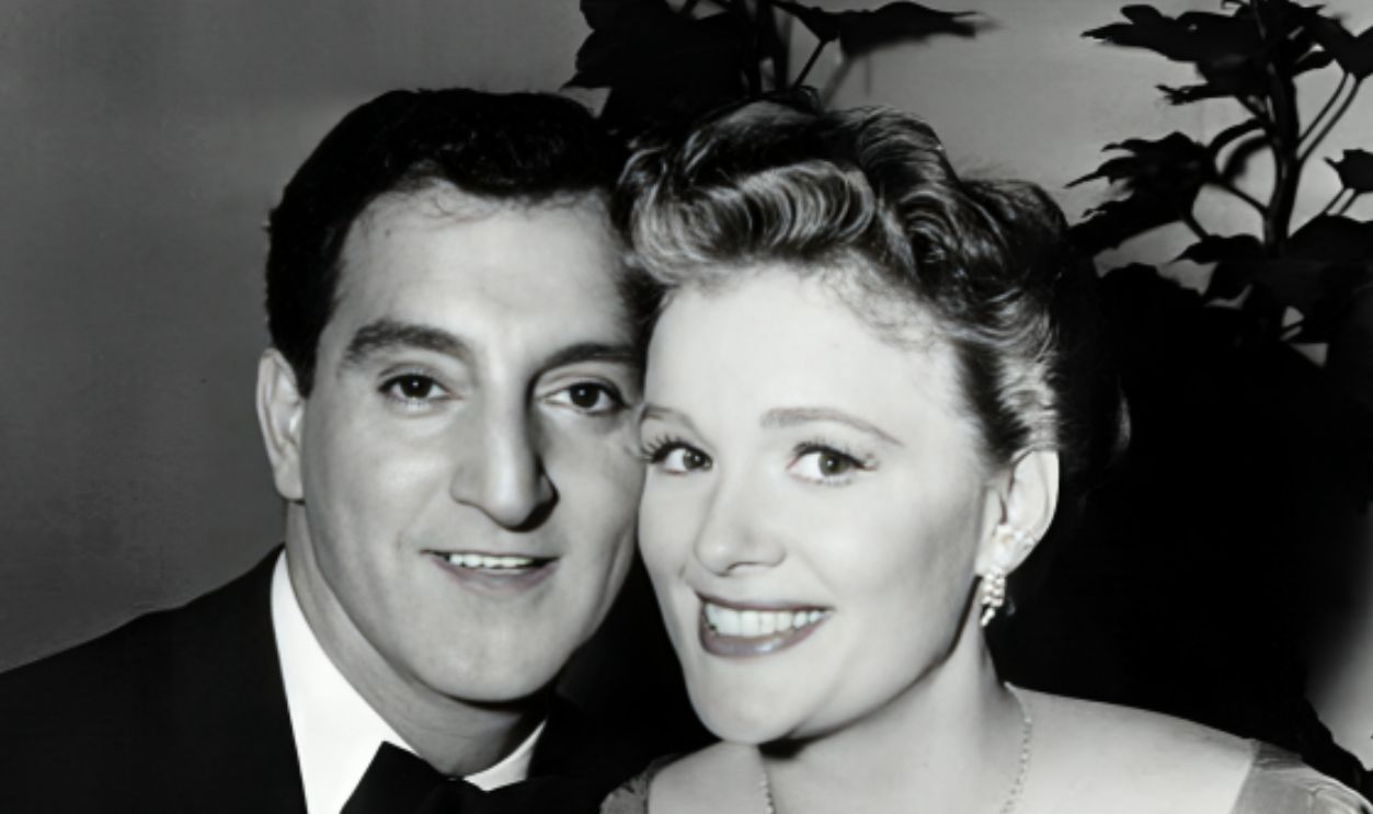 Photo of Danny Thomas and Jean Hagen from the television program Make Room for Daddy. Hagen played Margaret Williams (wife of Thomas' television character) for the first 3 seasons of the show. When she left the program, her character was written out as having died. Thomas' television character later married again, this time to character Kathy O'Hara (Marjorie Lord), who came into the Williams house as a nurse to Rusty, Thomas' television son. 