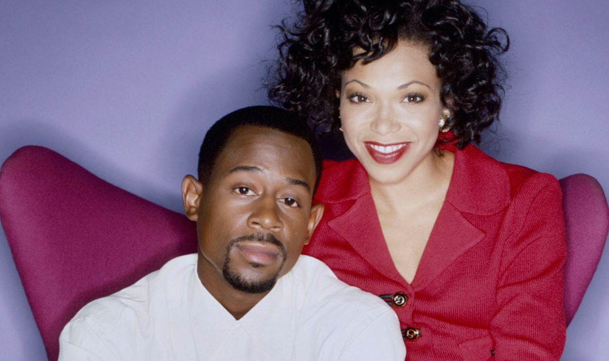 LOS ANGELES - FEBRUARY 1996: Actors Martin Lawrence and Tisha Campbell of the tv show Martin pose for a portrait in Los Angeles, California.