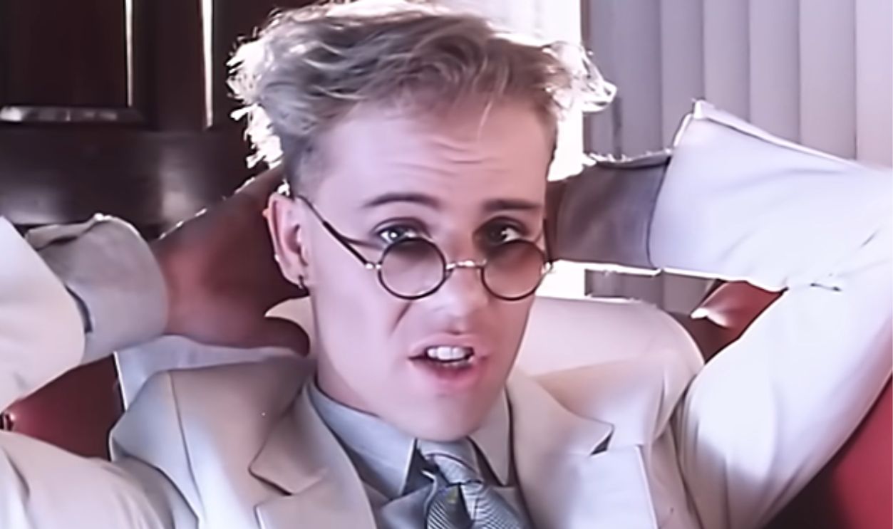 Screenshot from She Blinded Me With Science (1982)