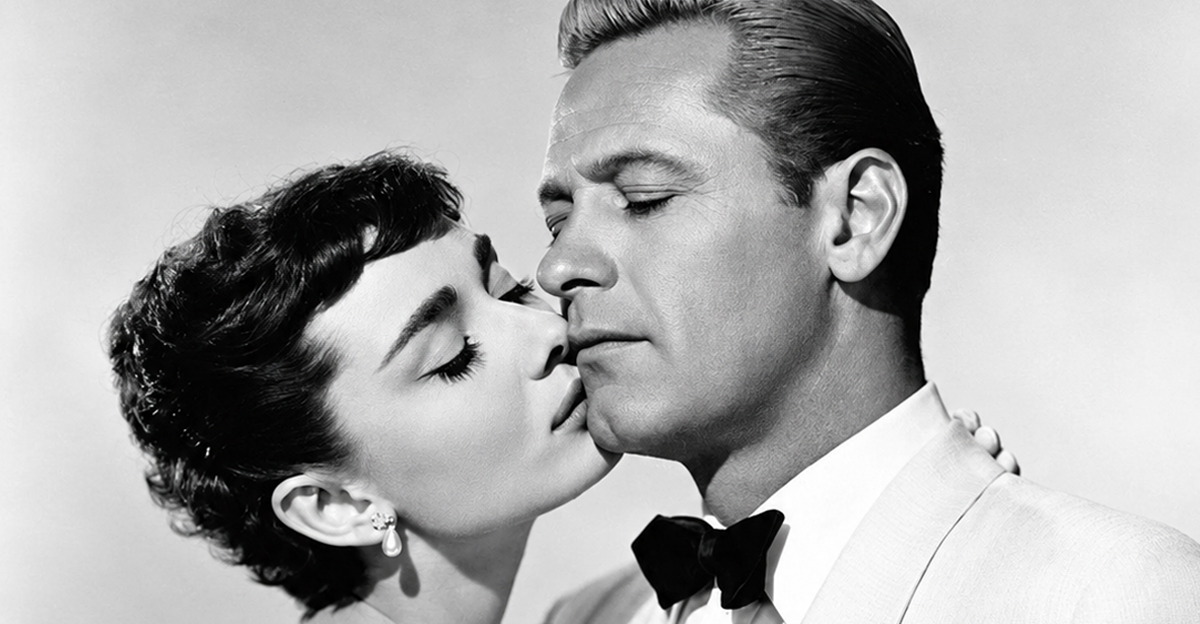 Audrey Hepburn & William Holden publicity photo for the film Sabrina (1954)