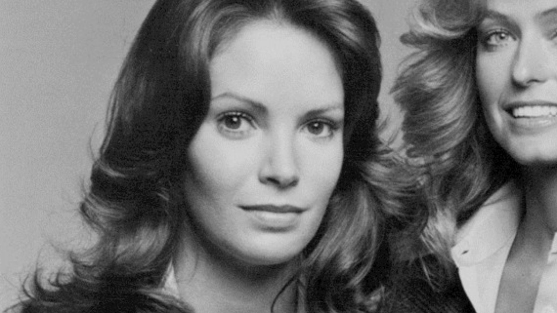 Publicity photo of the cast of the television program Charlie's Angels.  From left: Jaclyn Smith, Farrah Fawcett-Majors, and Kate Jackson.