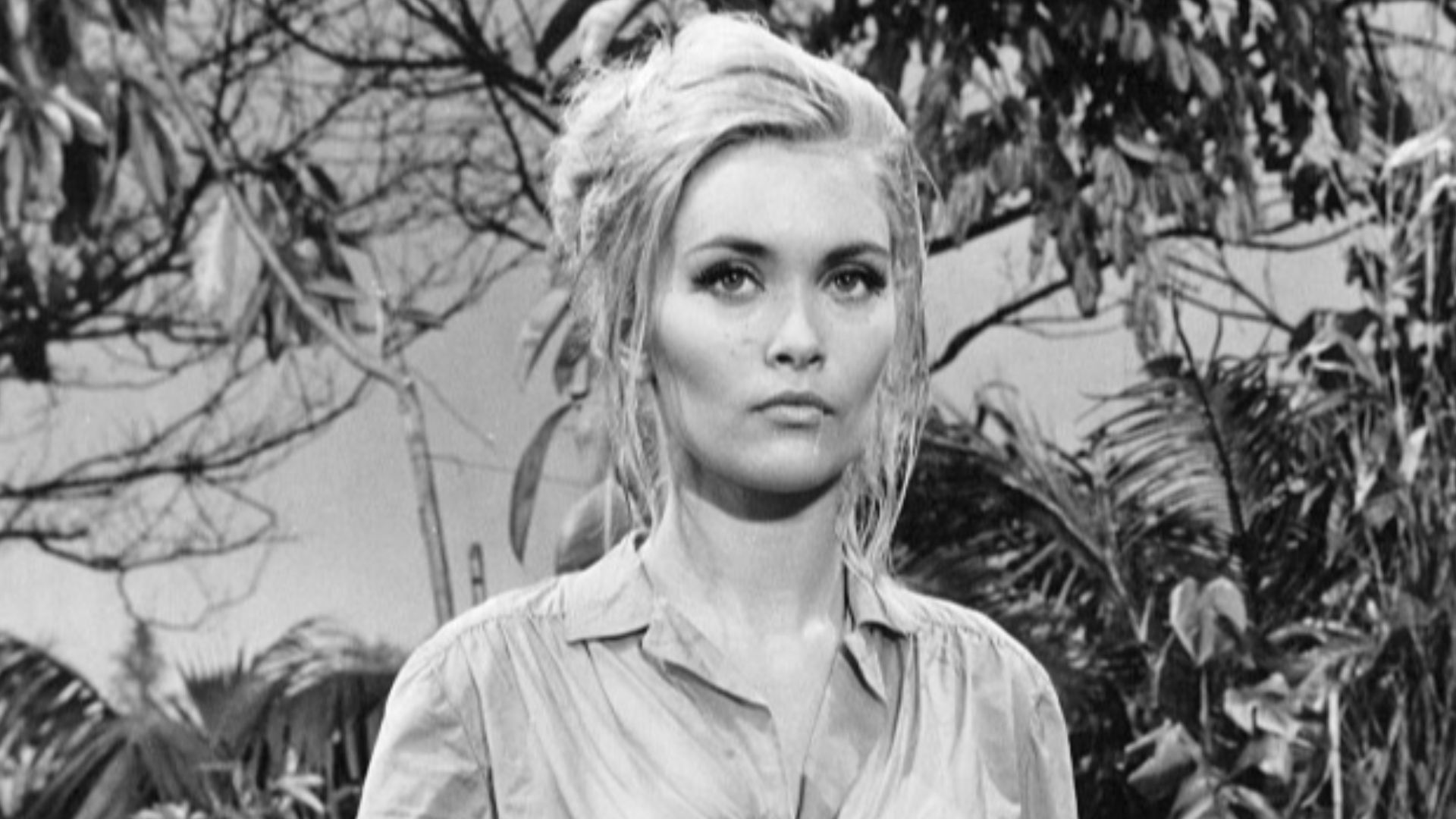 Photo of Alexandra Bastedo as Sharon Macready from the British television program w:The Champions.  During the summer of 1968, the program was broadcast in the US on NBC Television. It didn't air in the UK until September 1968.

The photo has no copyright