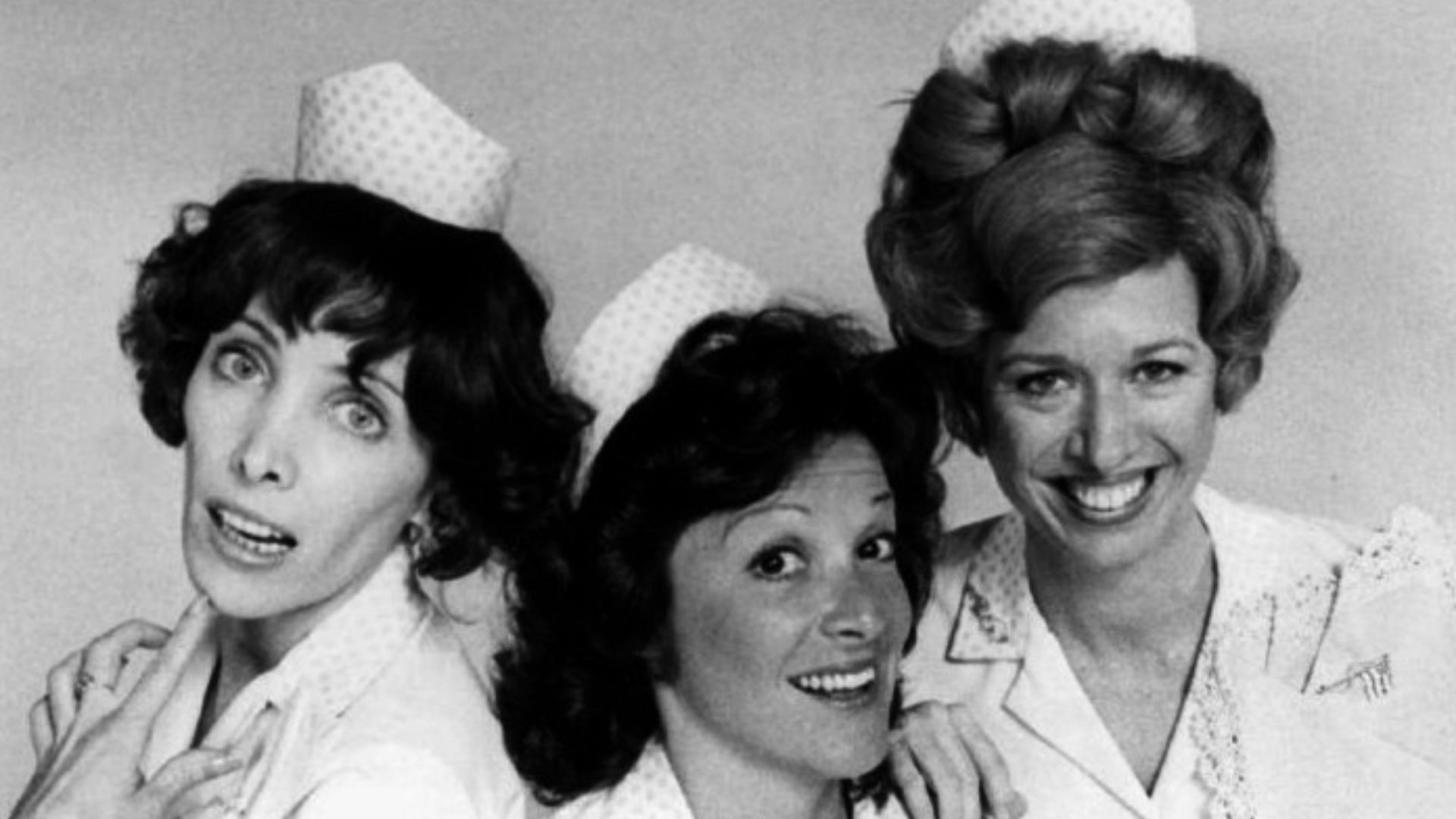 Cast photo of the waitresses at Mel's Diner from the television program Alice.  From left: Beth Howland as Vera, Linda Lavin as Alice, and Polly Holliday as Flo.