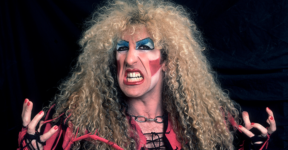 Portrait of American Heavy Metal singer Dee Snider, of Twisted Sister, as he poses backstage at the Rosemont Horizon, Rosemont, Illinois, December 21,1984.