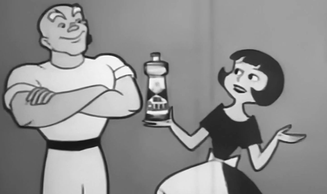 Screenshot from Mr. Clean (1958)