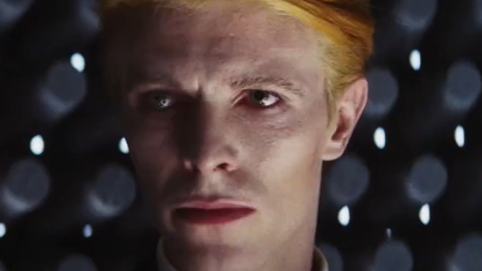 Screenshot from the film The Man Who Fell to Earth (1976)