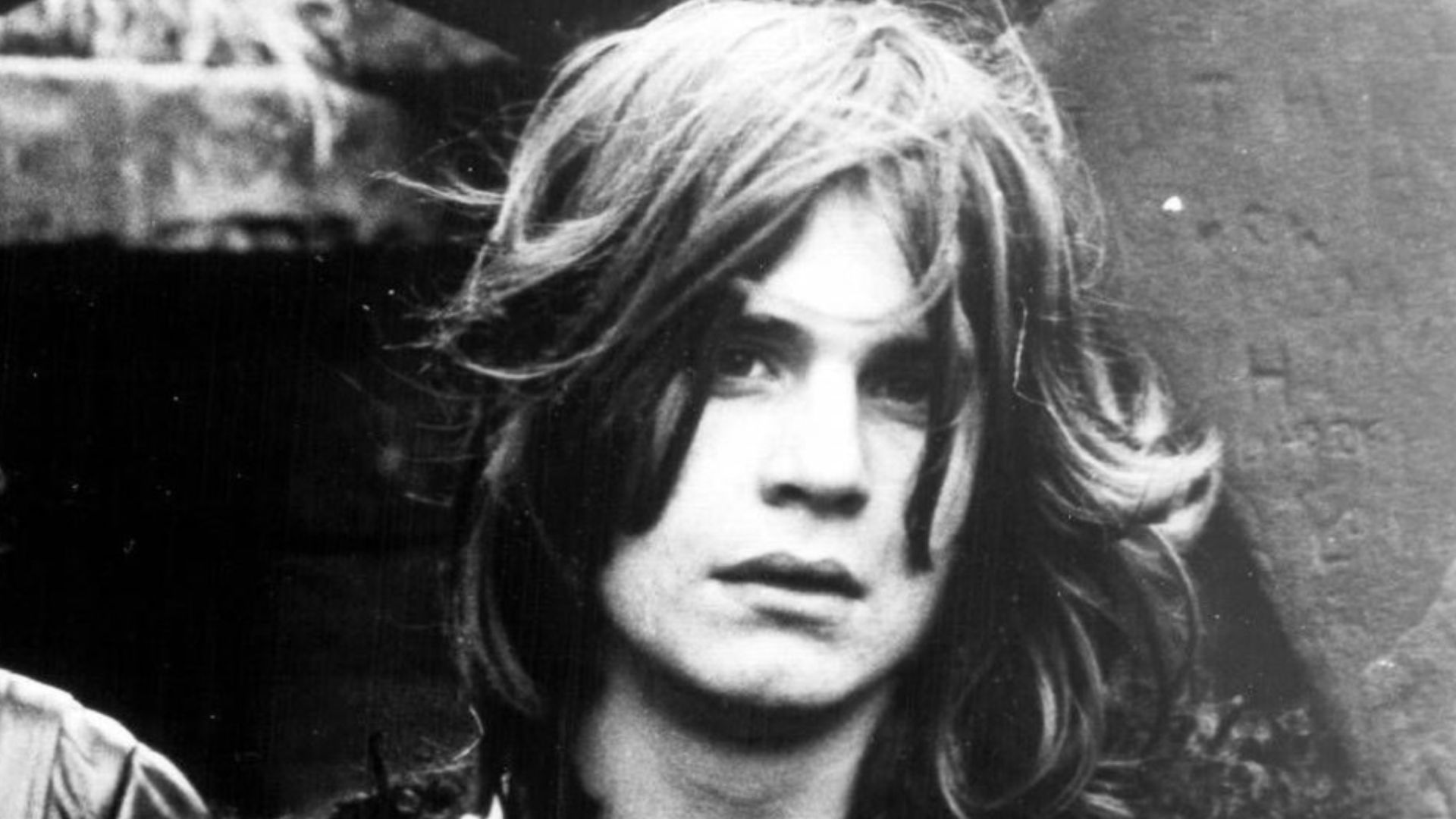 Ozzy Osbourne as featured in a trade ad for Black Sabbath's album Black Sabbath (1970).