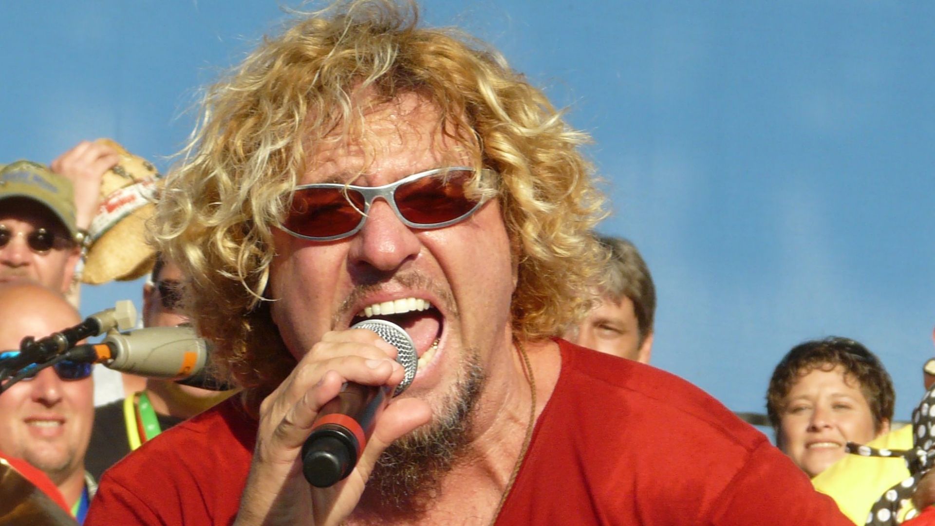 Sammy Hagar at the Moondance Jam 2008 in Walker, Minnesota on July 10, 2008