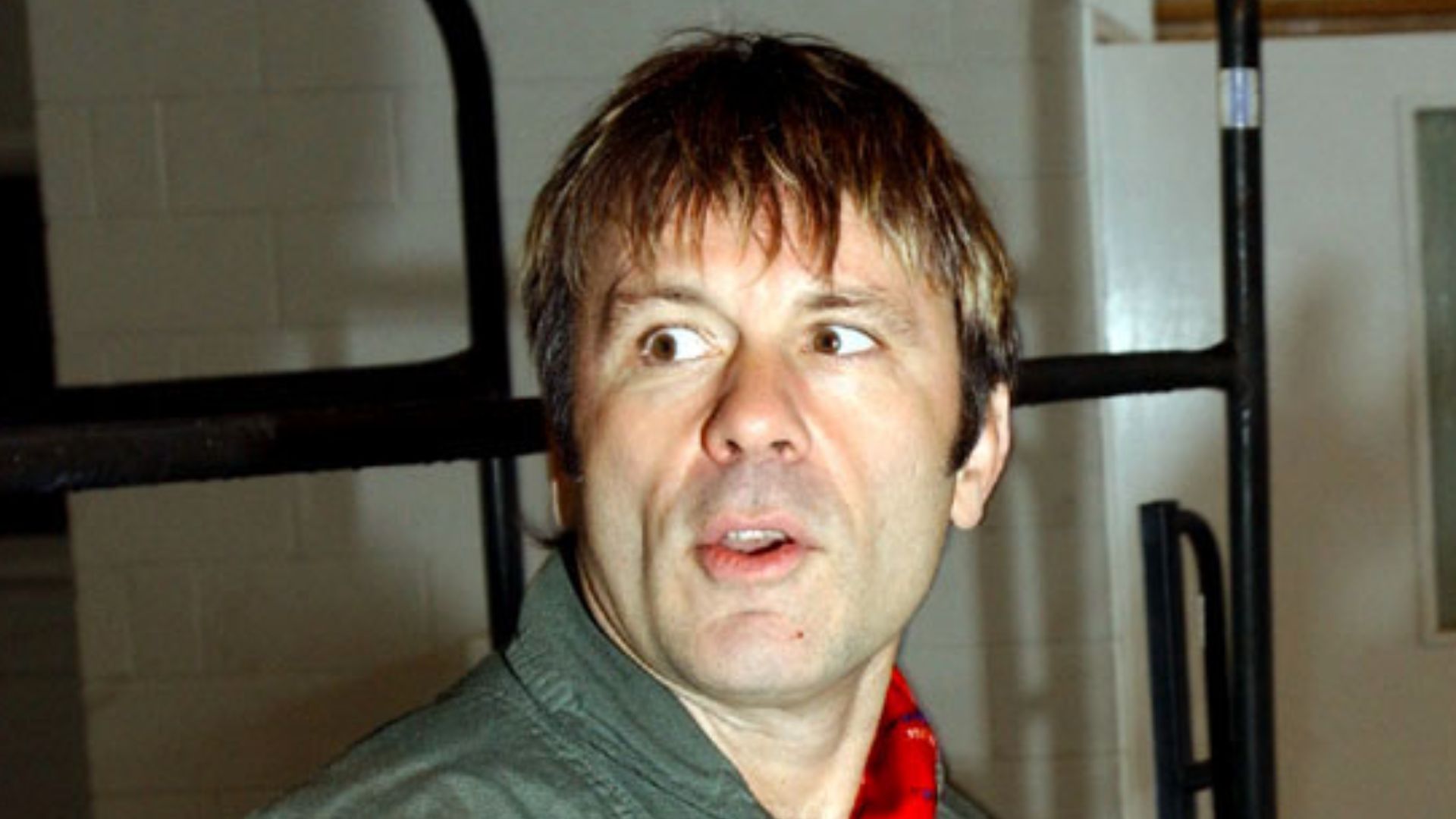 Iron Maiden singer Bruce Dickinson during the filming of a five-part series for the Discovery Channel titled