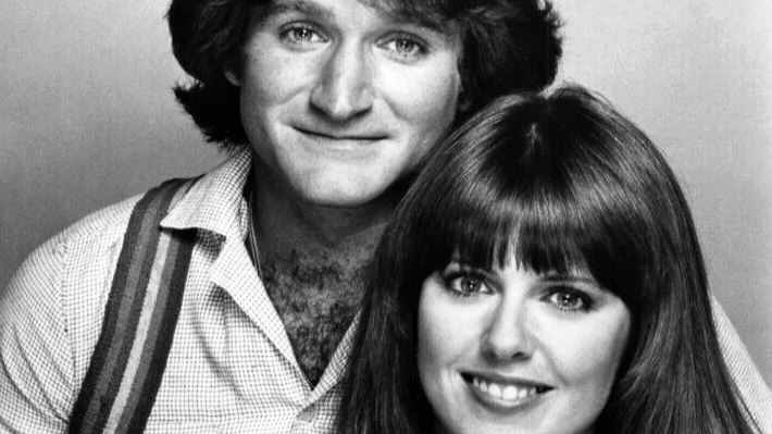Robin Williams And Pam Dawber in 1978