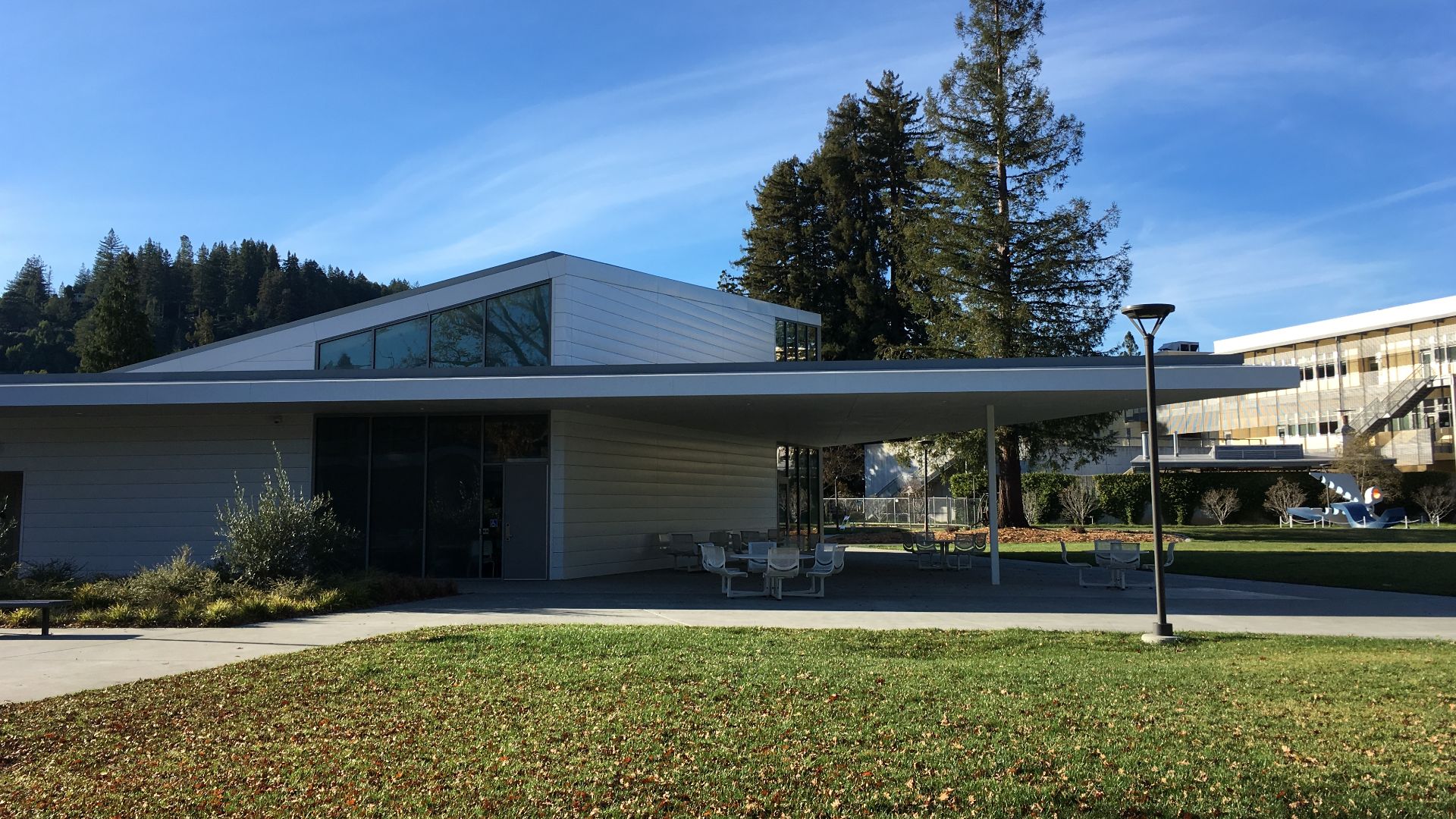 Photo of classroom building AC on College of Marin's Kentfield campus