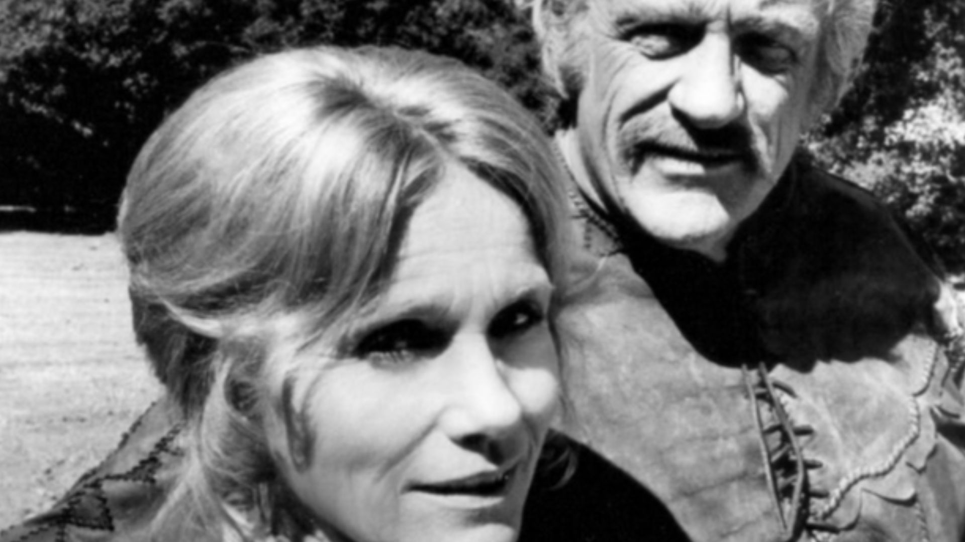 Photo of James Arness and Eva Marie Saint as Zeb and Kate Macahan from the made for television film which introduced the series The Macahans or How the West Was Won.