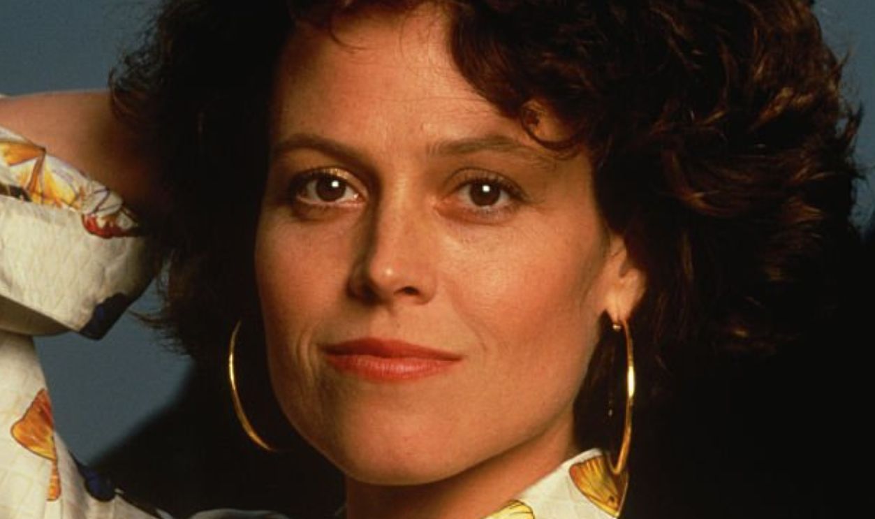 Studio portrait of actress Sigourney Weaver.
