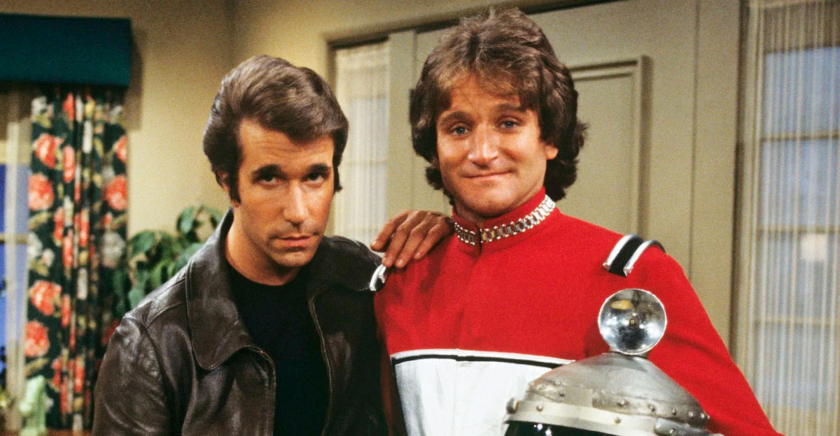 Robin Williams as Mork in Happy Days