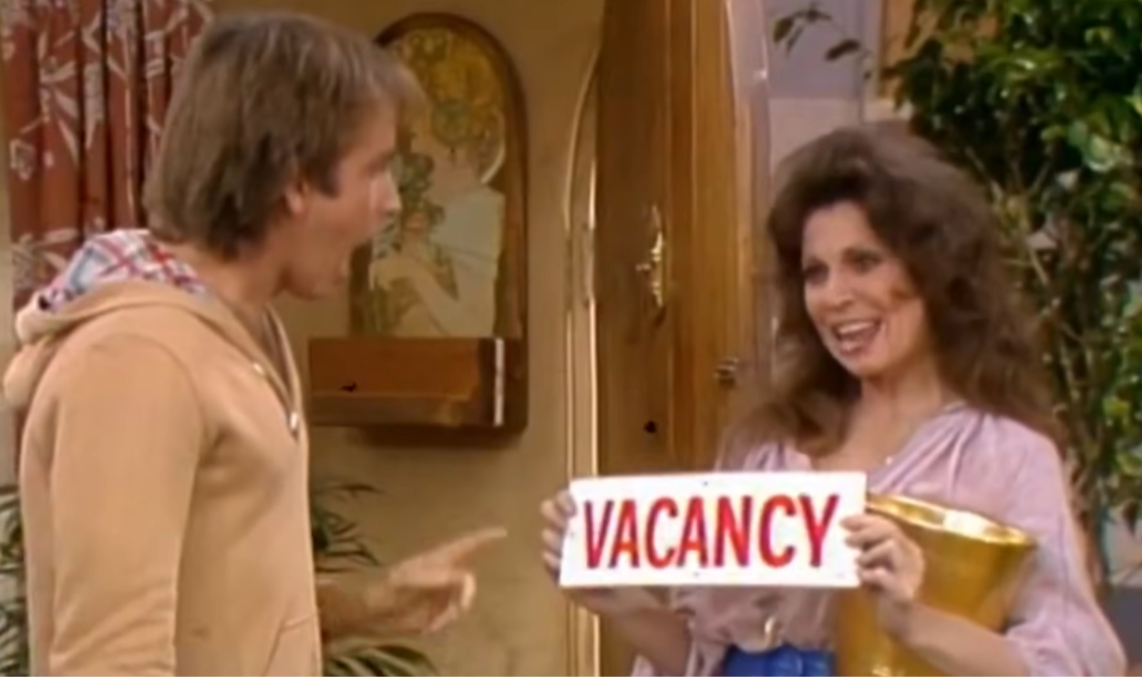 Screenshot from Three's Company, ABC (1977–1984)